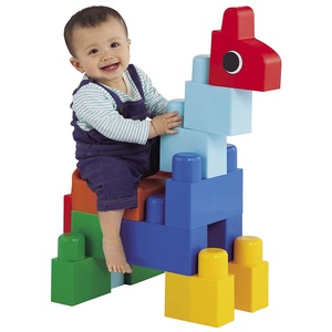 ピープル 1歳には全身でブロック 乗って遊べるセット